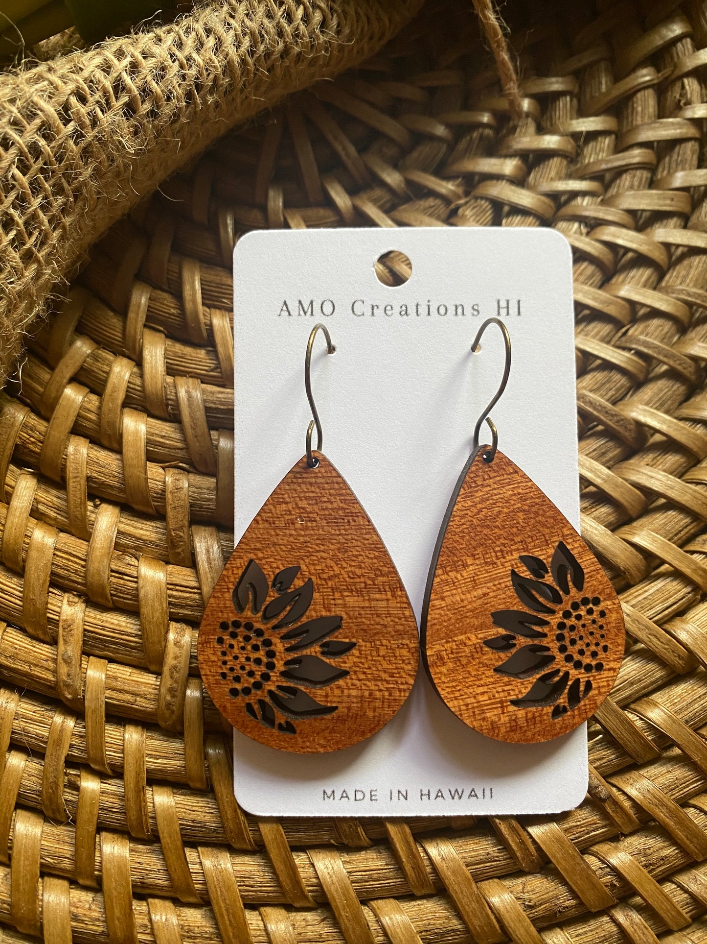 Sunflower Drop Earrings