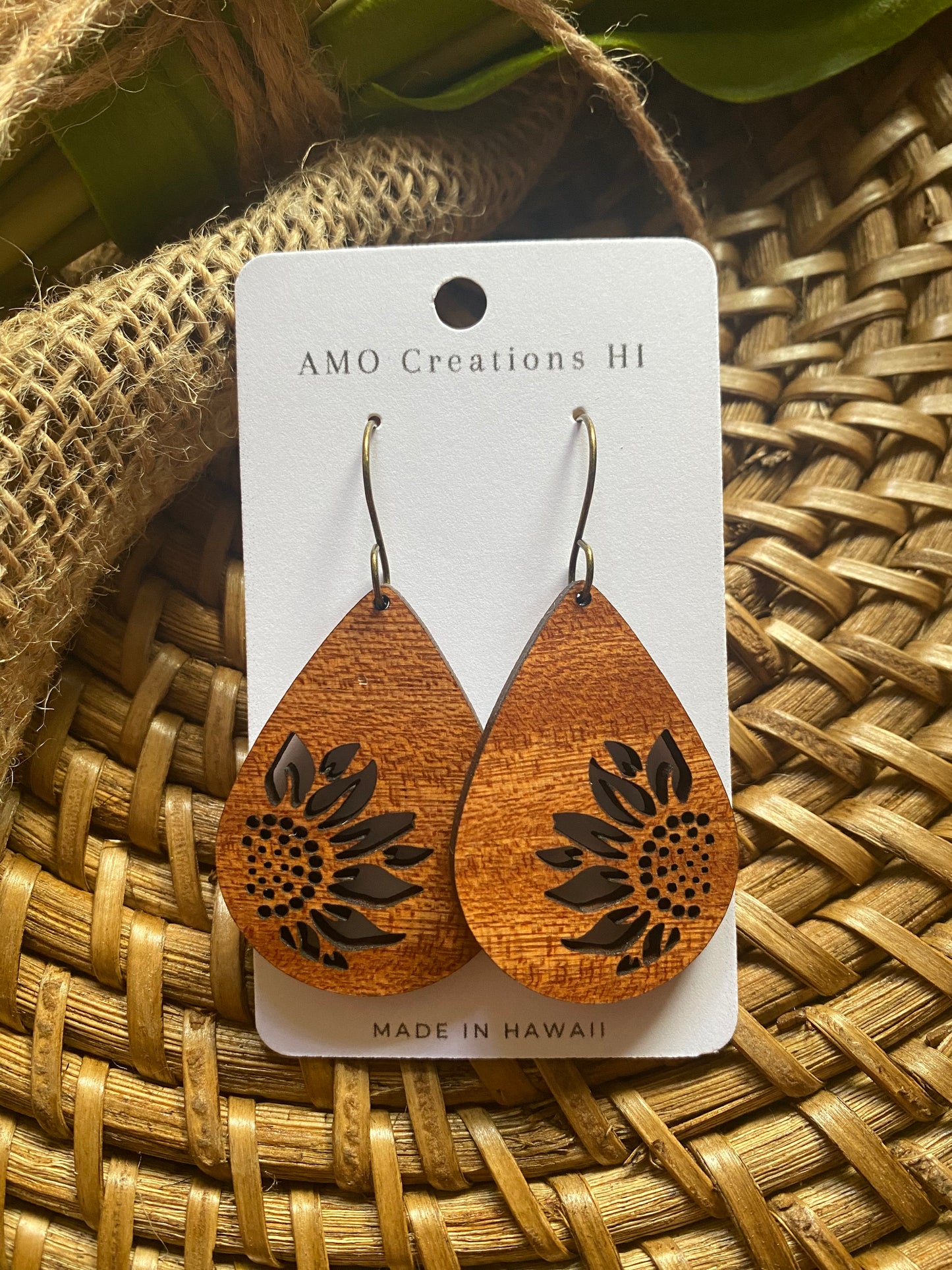 Sunflower Drop Earrings